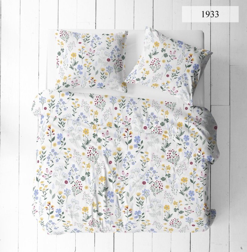 Povlečení krep Natalie modrá - Rozměr povlečení: 140x200+70x90