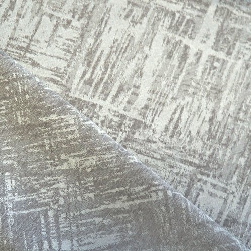 Dekorační látka Kona – šedá - Šíře materiálu (cm): 140, Vyberte šití: obšití okrajů a našití stužky