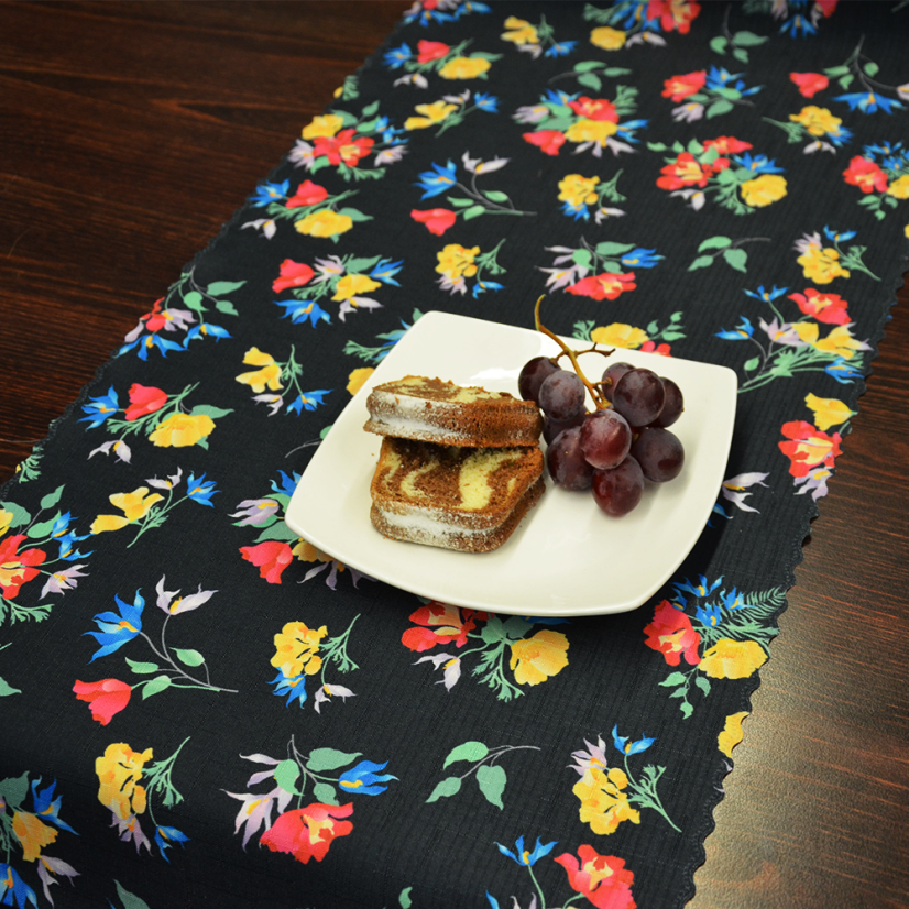 Ubrusová šála v metráži Afrika - Šírka materiálu ↔ (cm): 38, Vyber okraje: pouze střih