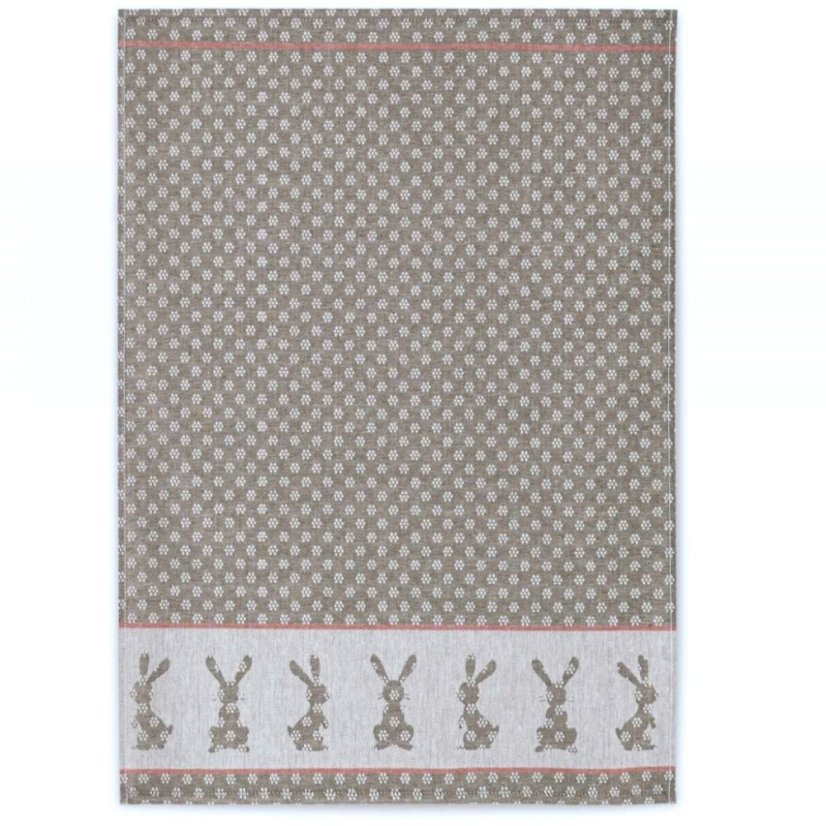 Velikonoční utěrka Zajda - hnědá