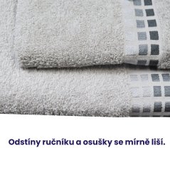 Ručník, osuška Ervin - sv. šedá
