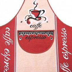 Zástěra caffe - vínová