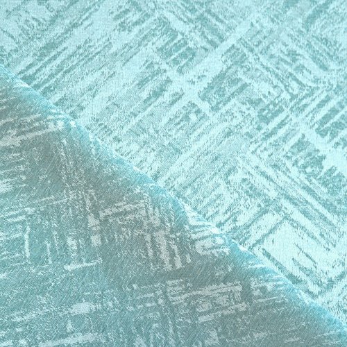 Dekorační látka Kona – tyrkysová - Šíře materiálu (cm): 140, Vyberte šití: obšití okrajů a našití stužky