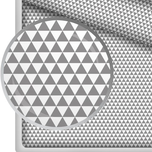 Hladká bavlna – Pyramidy – šedé - Šíře materiálu (cm): 160