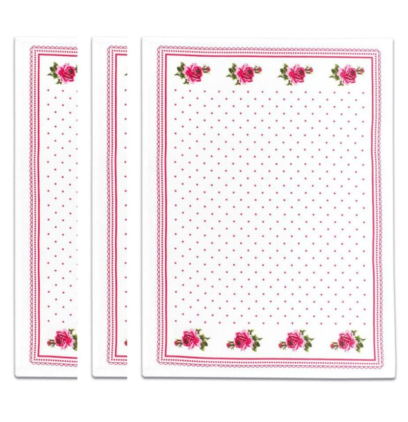 Sada utěrek - Růžičky