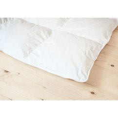 Perová, prešívaná prikrývka najvyššej kvality - biela