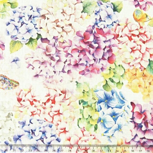 Teflonový ubrus tisk Hortenzie - Rozměr ubrusu: 75x75
