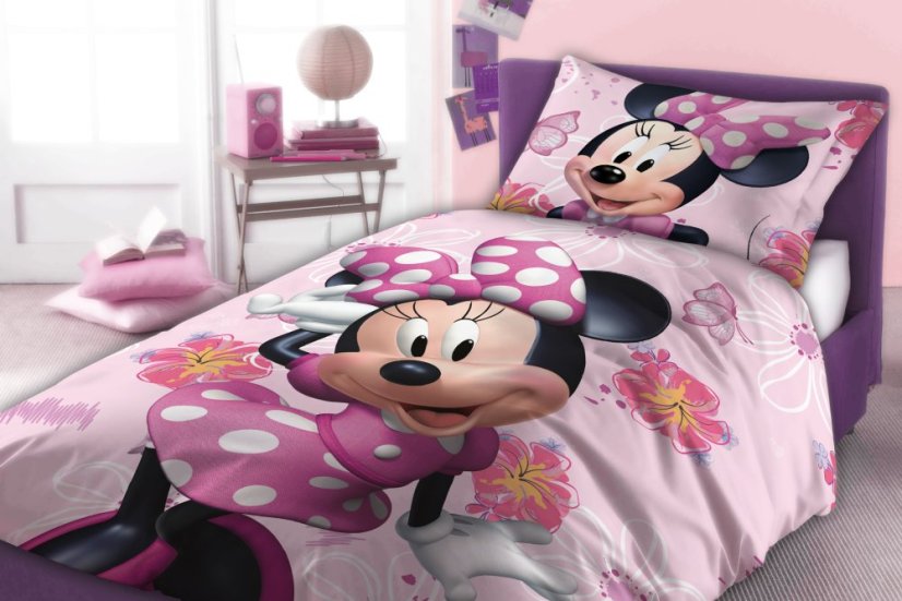 Povlečení hladká bavlna - Minnie - Rozměr povlečení: 140x200+70x90