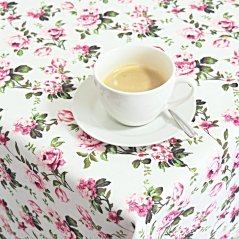 Teflonový ubrus tisk Viola - růžový