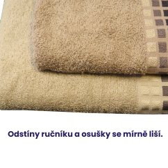 Ručník, osuška Ervin - sv. hnědá