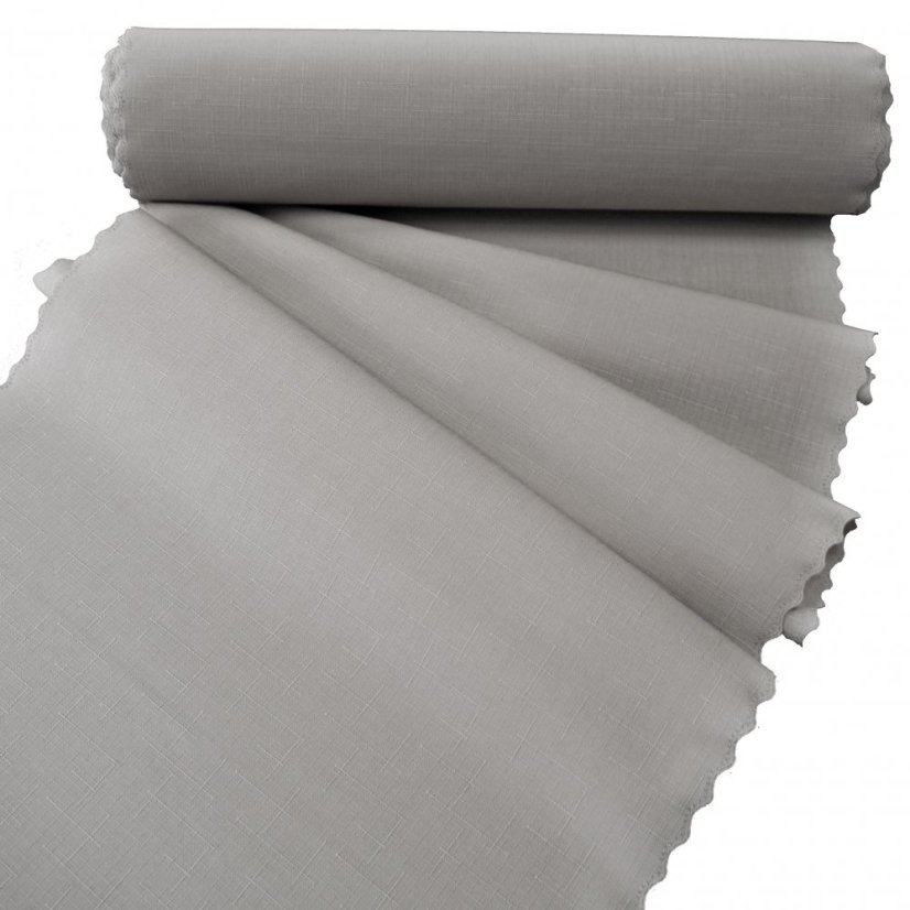 Teflonová šála v metráži - 3267 - šedá - Šíře materiálu ↔ (cm): 38, Vyber okraje: pouze střih