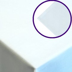 Teflónový obrus 3018 biela STANDARD - obšitý