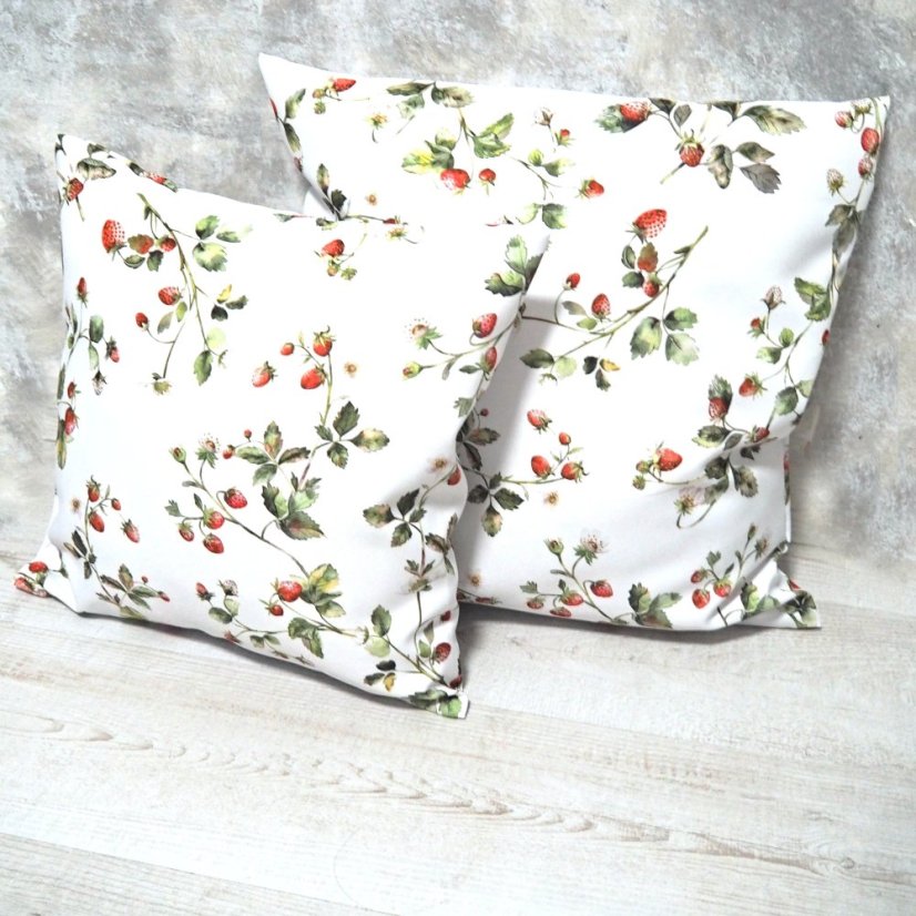Povlak na polštářek Jahody