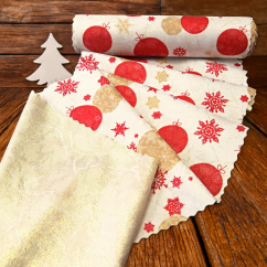 Vánoční běhoun v metráži - Baňky