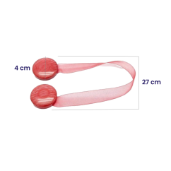 Magnetické spony na závesy 2 ks - vínové