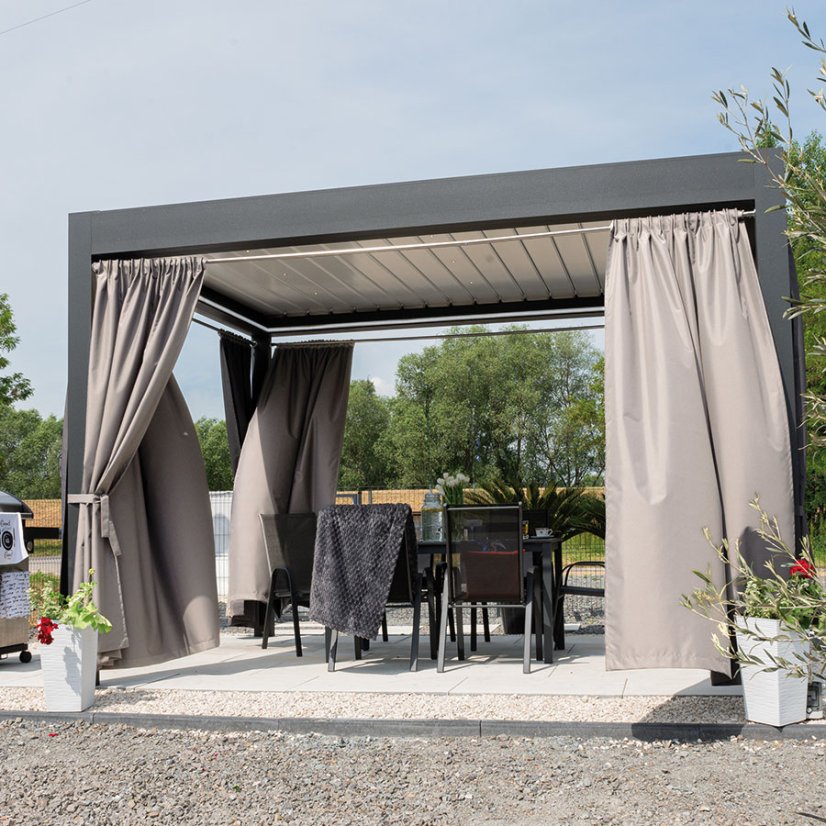 Venkovní závěs Moana - šedo/béžový