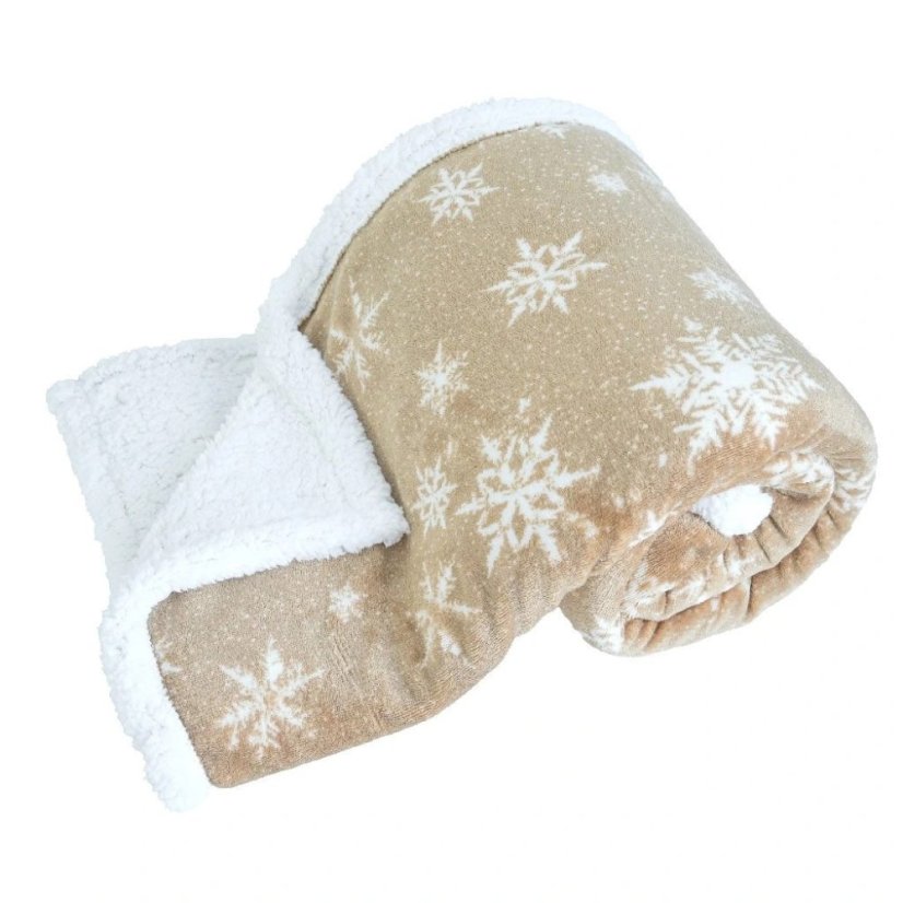 Vánoční deka LUX – Sněhová vločka