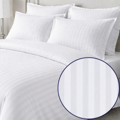 Povlečení saténový damašek HU - proužek 10 mm