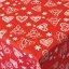 Vianočné obrusy - Medovníky - červené - Rozměr ubrusu: 30x30
