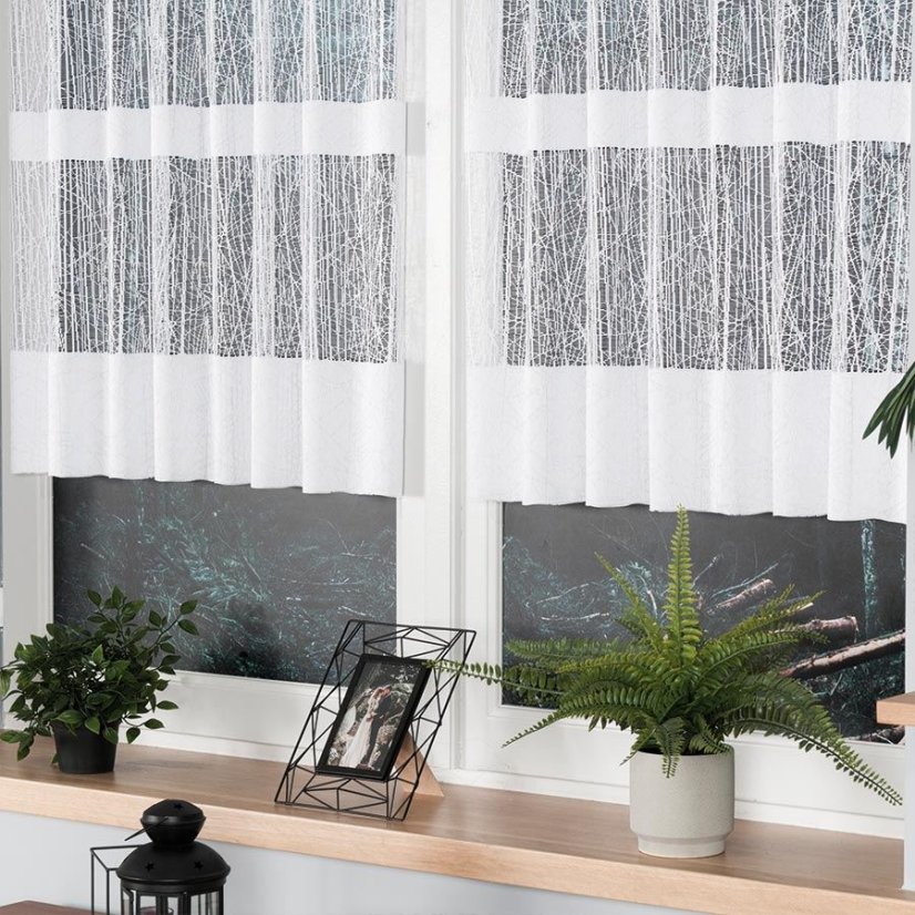 Kusová záclona Treda - Vyber rozměr záclony  ↕VxŠ ↔ (cm): 130x250