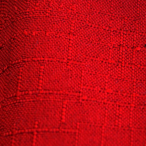 Dekorační látka Hela - jasně červená - Šíře materiálu (cm): 170, Vyberte šití: obšití okrajů