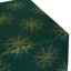 Vánoční běhoun v metráži - Zlatá vločka - zelený - Šíře materiálu ↔ (cm): 38, Vyber okraje: pouze střih
