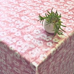 PVC ubrusovina - Růžové květy