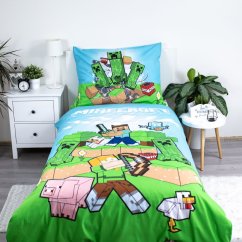 Povlečení hladká bavlna - Minecraft