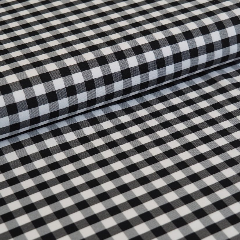 Teflonová látka Kanafas - černá - Šíře materiálu ↔ (cm): 165