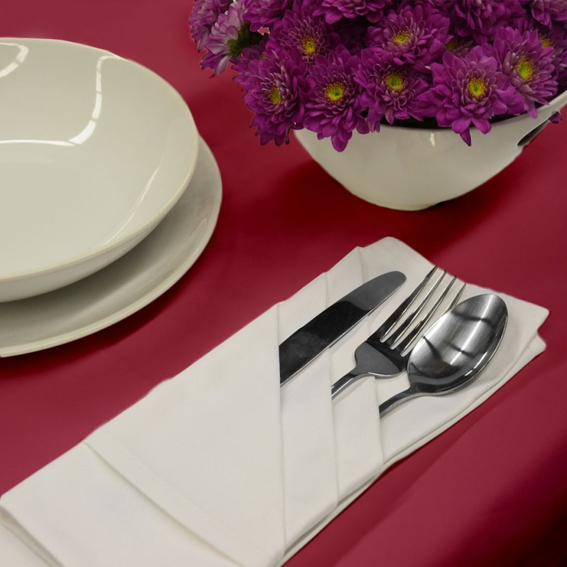 Restaurační ubrusy Pamir vínový - Vyber rozměr: 50x50