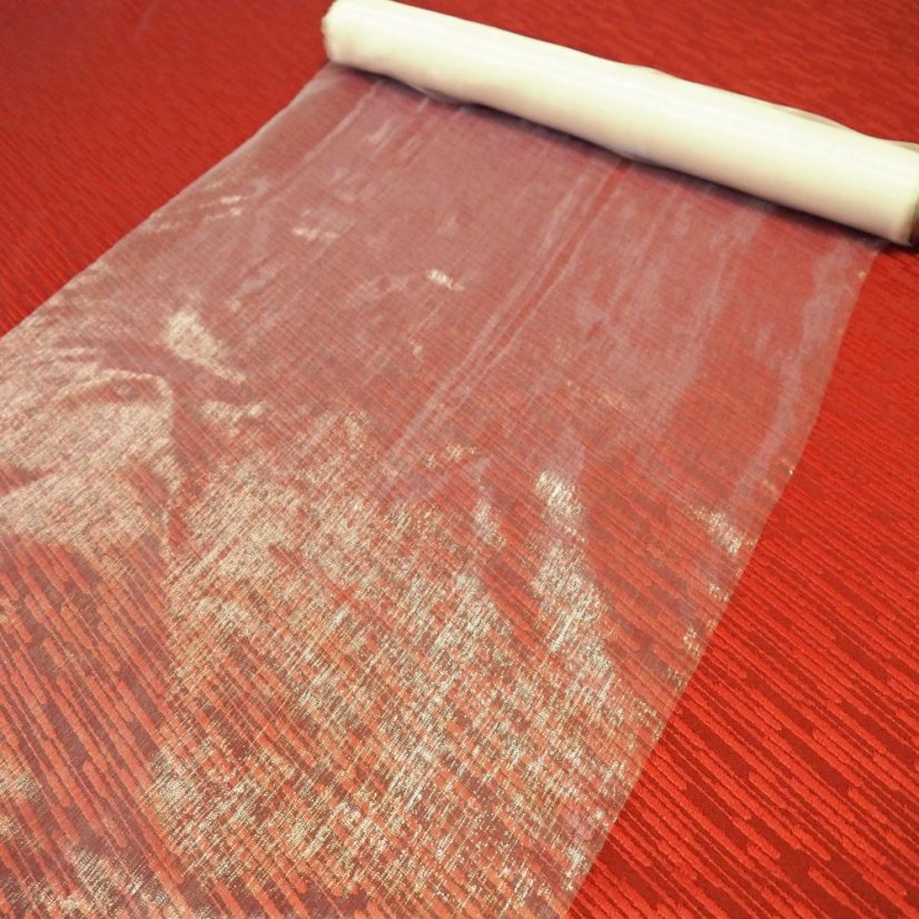 Dekoračná organza - smotanová