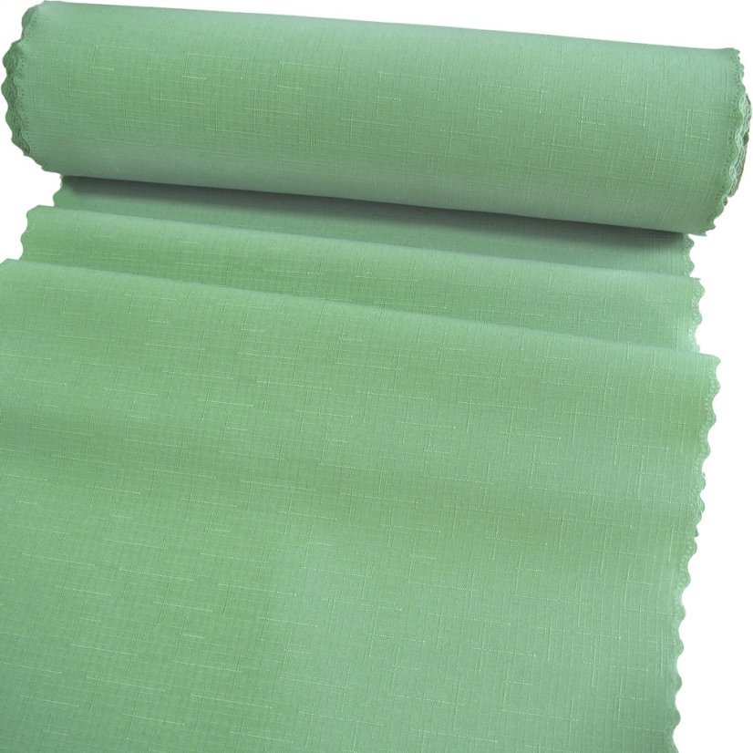 Teflonová šála v metráži - 3022 - olivově zelená - Šíře materiálu ↔ (cm): 38, Vyber okraje: pouze střih