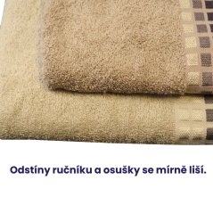 Ručník, osuška Ervin - sv. hnědá