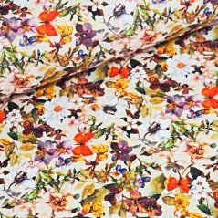 Teflonová látka Motýli zahrada