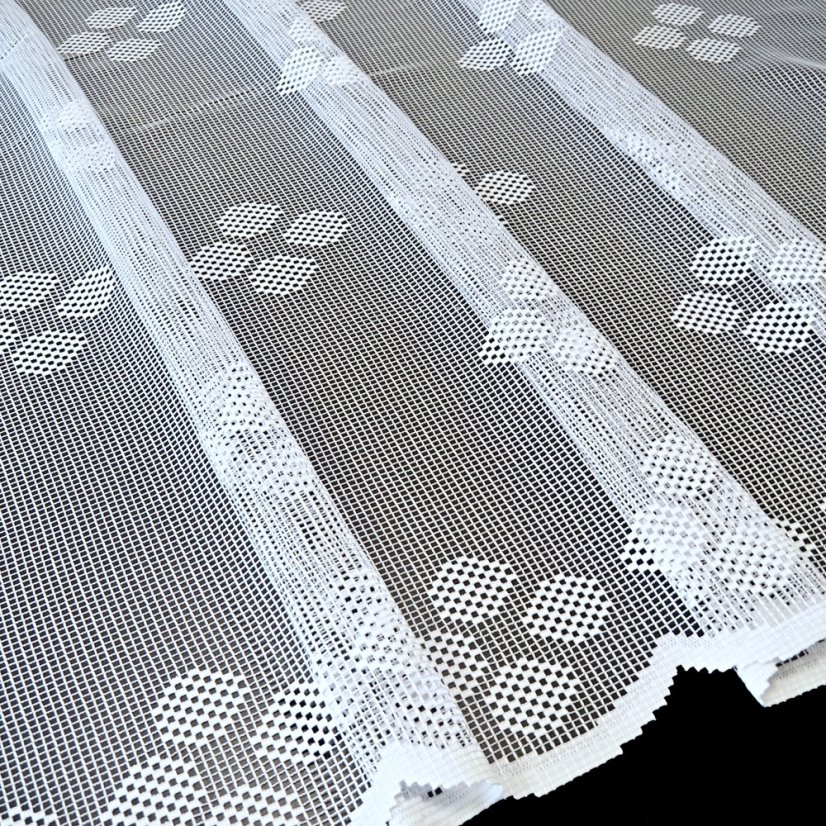 Záclona Lujda - Vyber výšku ↕ (cm): 160, Vyber šití: bez obšití