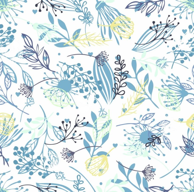 Teflonový ubrus tisk Viva modrá - Vyber rozměr: 50x100