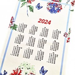Utěrka kalendář 2024 - Hortenzie