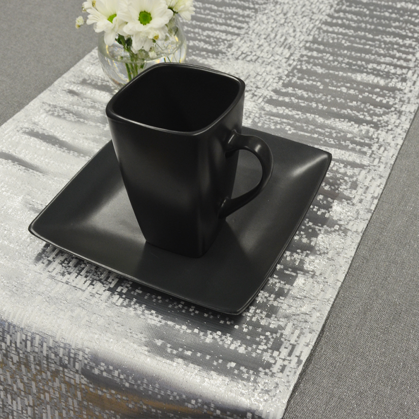 Ubrusy a ubrusové šály Luksa - stříbrná - Vyber rozměr: 80x80