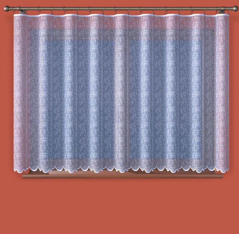 Záclona Mirka - Vyber výšku ↕ (cm): 150, Vyber šití: bez obšití