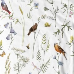 Povlečení hladká bavlna LUX - Ptáčci