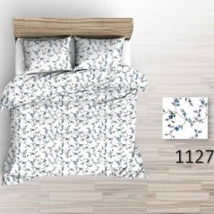 Povlečení krep Modrý kvítek