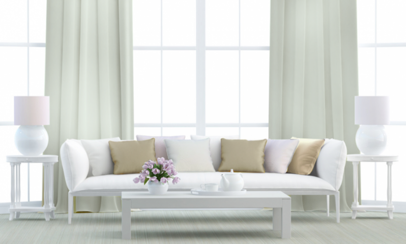 Dekorační látka Blackout smetanová - Šíře materiálu ↔ (cm): 150, Vyber šití: bez obšití