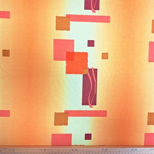 Teflónová látka Inge - oranžová - Šíře materiálu (cm): 155