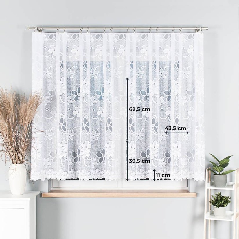 Záclona Felda - Vyber výšku ↕ (cm): 147, Vyber šití: bez obšití