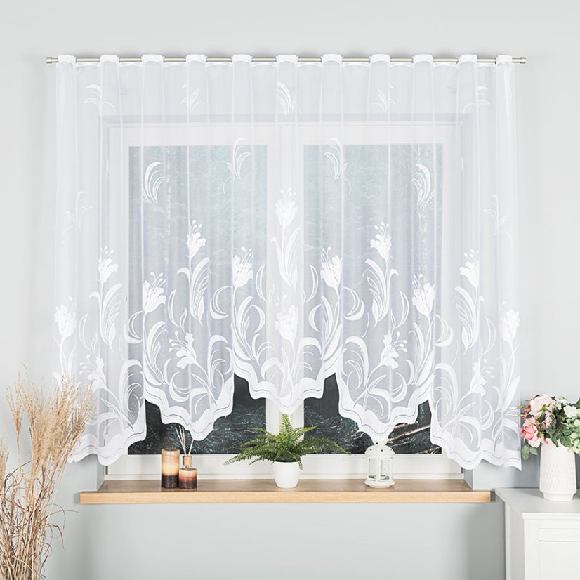 Kusová záclona Juliana - Vyber rozměr záclony  ↕VxŠ ↔ (cm): 155x300