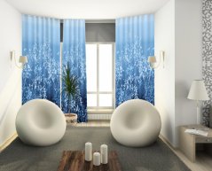 Kusový závěs - New York - modrý