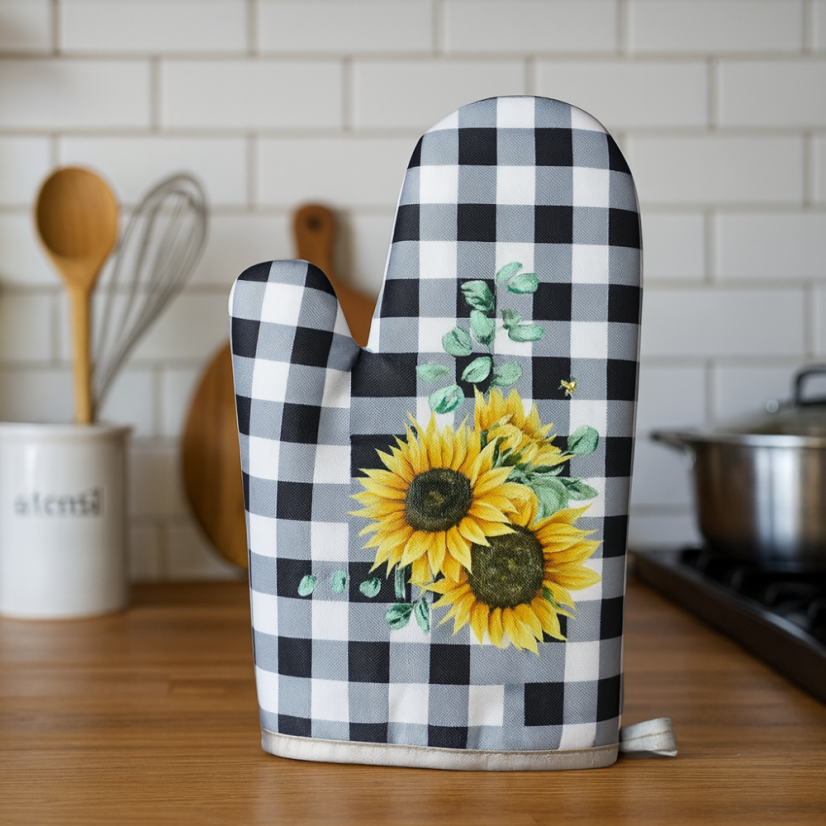 Sada teflonových chňapek Kanafas se slunečnicí