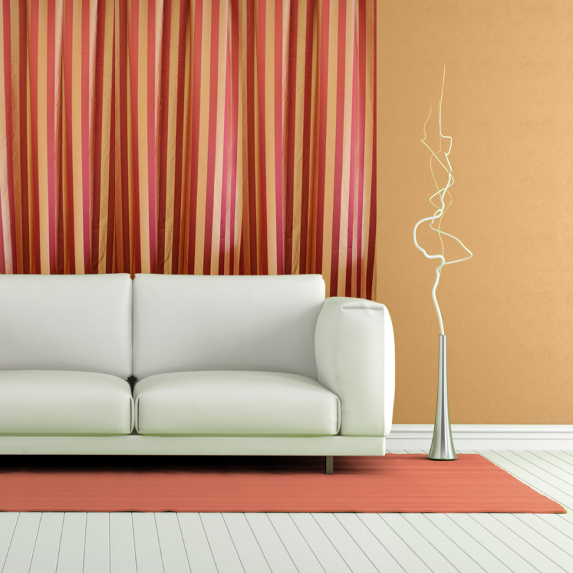 Dekorační látka - Carmila - bordó/oranž - Šíře materiálu ↔ (cm): 150, Vyber šití: bez obšití