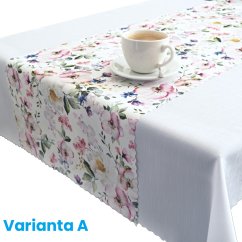 Ubrusový set Růžová zahrada