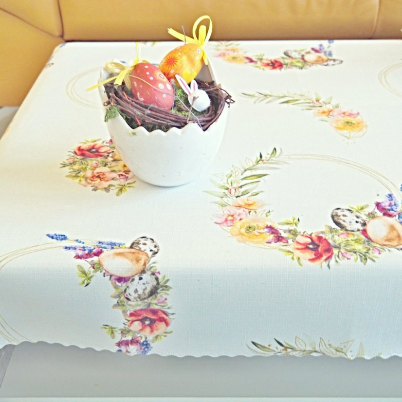 Teflonové ubrusy Velikonoční věnec - Vyber rozměr: 75x75